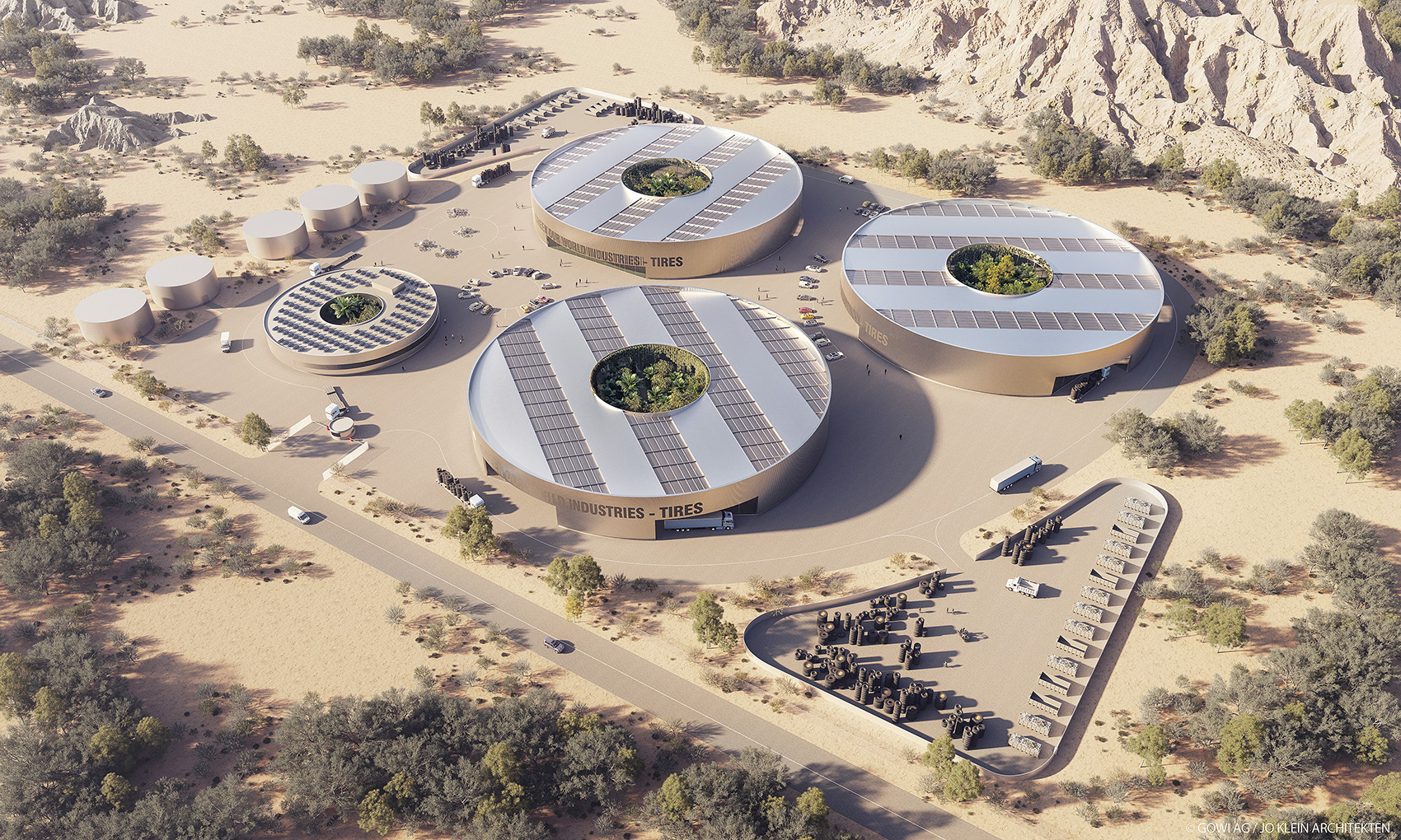 Modell - VDI Industrieanlage der stoffichen Behandlung von Rohstoffen